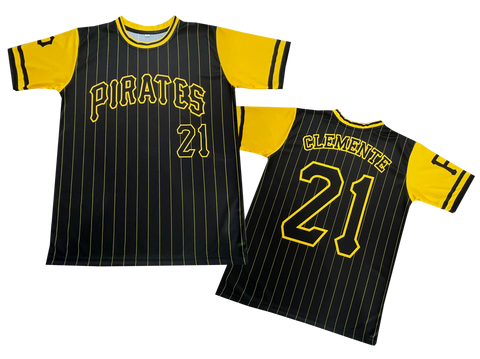CLEMENTE PIRATES BLACK/GOLD JERSEY