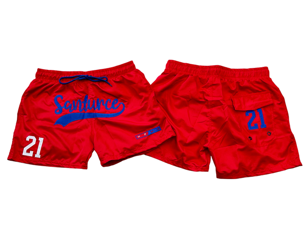 SANTURCE 21 RED SHORTS
