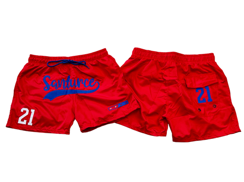 SANTURCE 21 RED SHORTS
